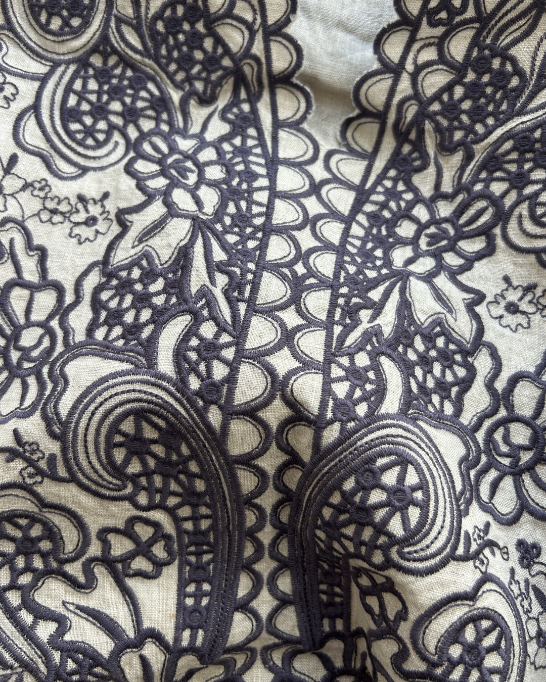 100% Ramie Embroidered Sleeveless Resort Dress | Paisley Floral | 3 Colors