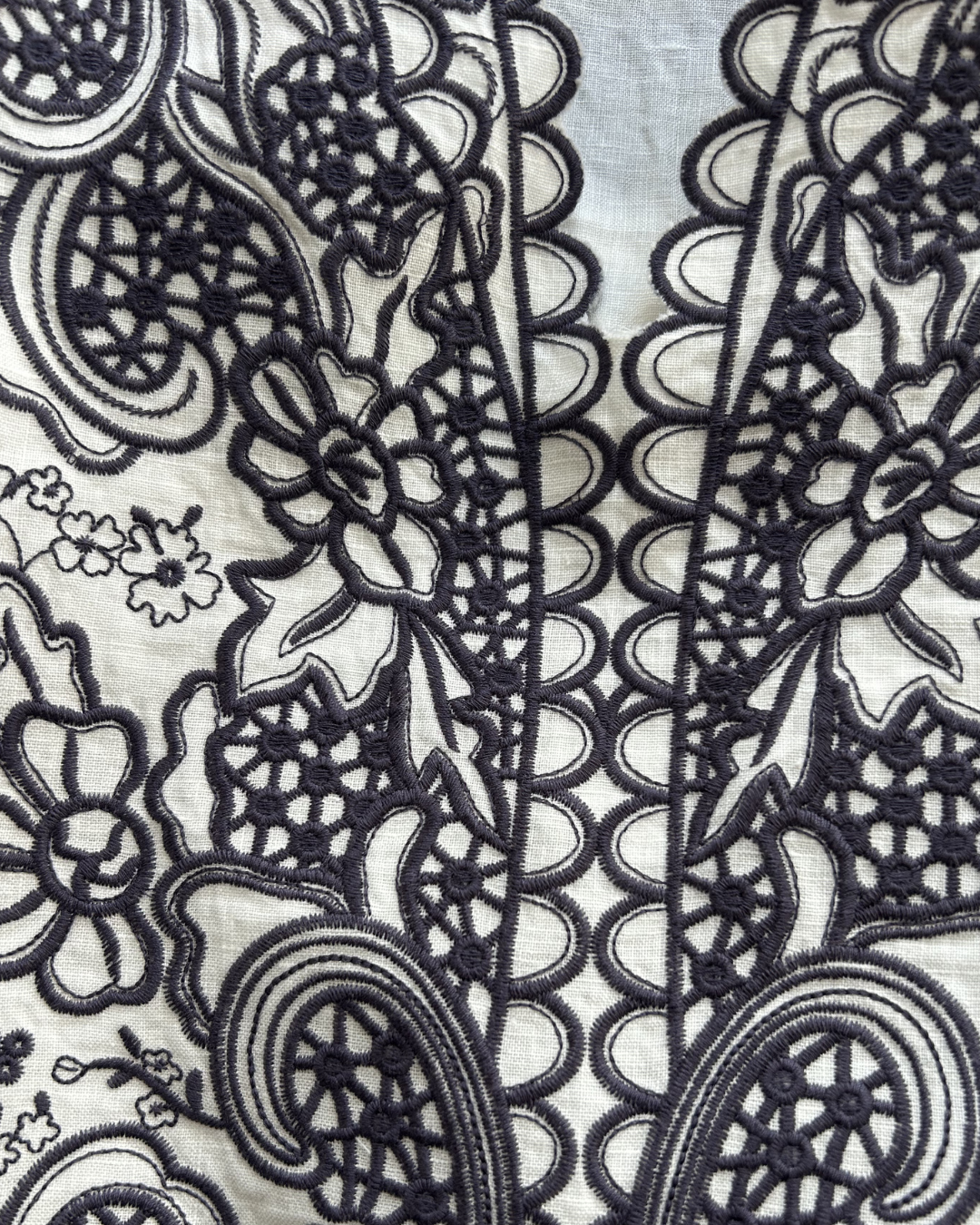 100% Ramie Embroidered Sleeveless Resort Dress | Paisley Floral | 3 Colors